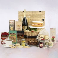 Celebratory High Tea in Hamper Basket